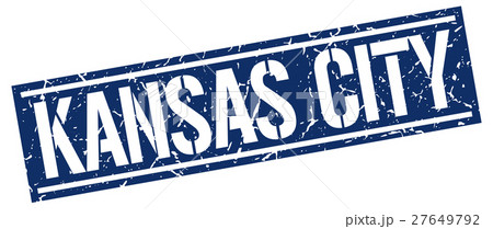 Kansas City blue square stamp 27649792