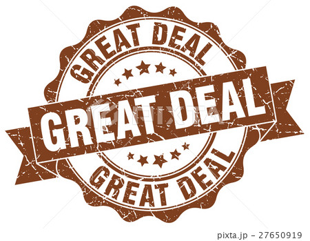 great deal stamp. sign. seal 27650919