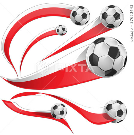 Japan and  indonesia flag  set with soccer ball 27653443