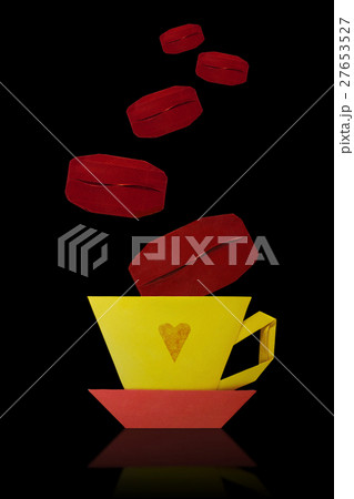 Origami cup of coffee 27653527
