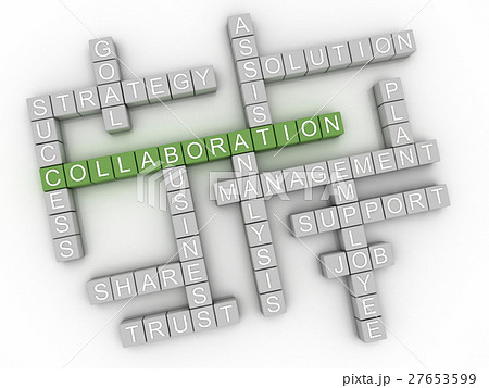 3d image Collaboration  issues concept word cloud  27653599