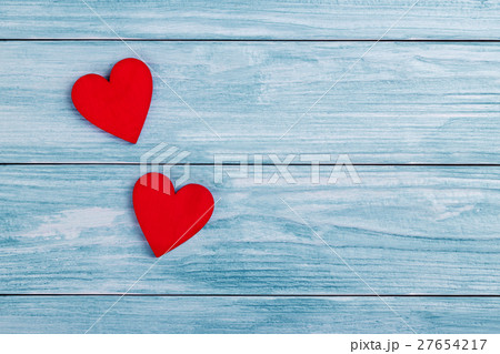 Two wooden hearts Two wooden hearts 27654217