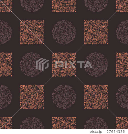 Seamless ornament vintage background vector Seamless ornament vintage background vector 27654326