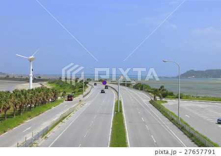 沖縄 うるま市 海中道路から浜比嘉大橋 27657791