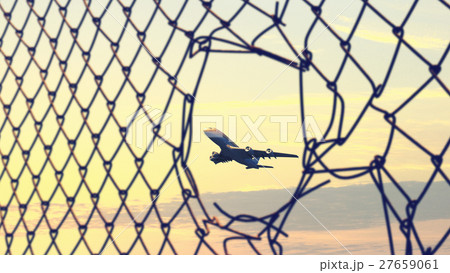 Airplane taking off 27659061