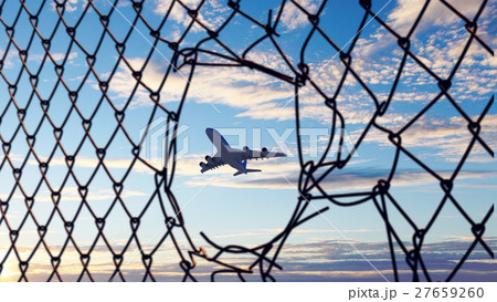 Airplane taking off 27659260