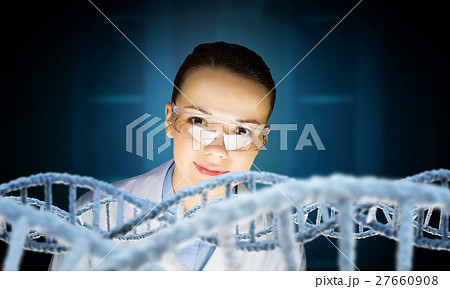 Scientist woman working in laboratory Scientist woman working in laboratory 27660908