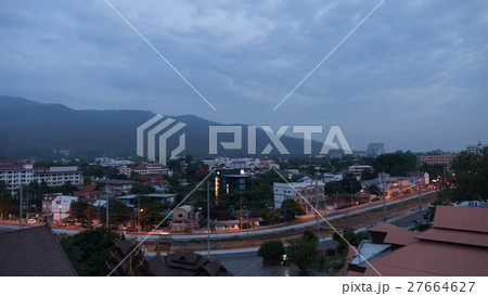 mountain view, cityscape and traffic on road in morning mountain view, cityscape and traffic on road in morning 27664627