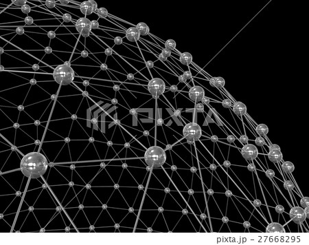 Sphere. Abstract network connection background Sphere. Abstract network connection background 27668295