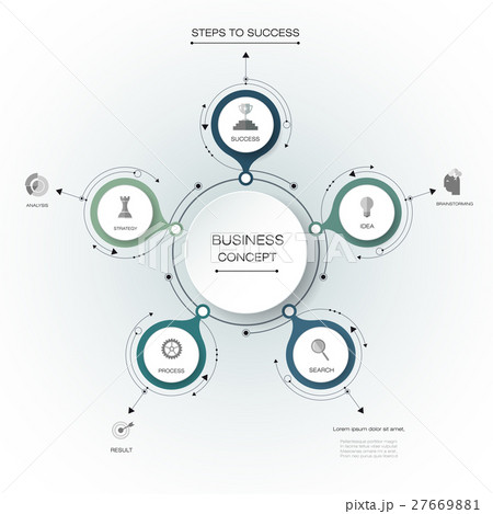 Vector infographics,  diagram template 27669881