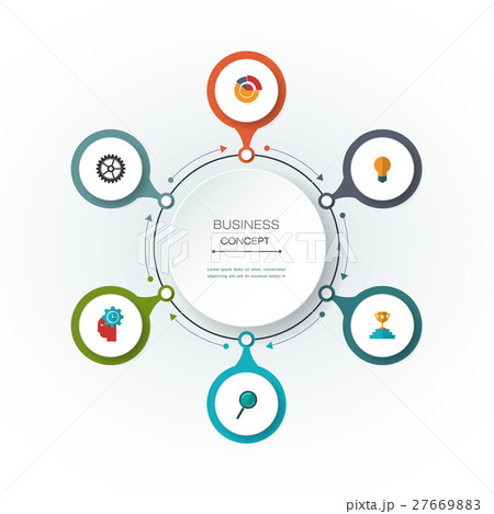Vector infographics,  diagram template 27669883