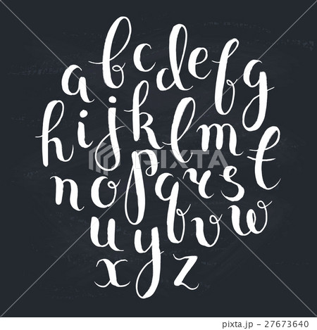 hand drawn letters 27673640