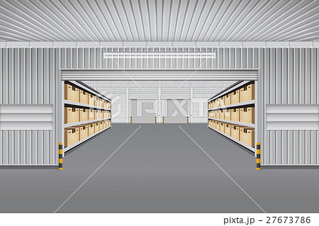 Warehouse Vector Background 27673786