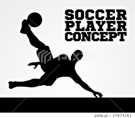 Silhouette Soccer Player 27674261