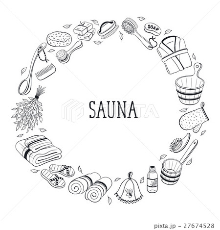 Sauna objects collection 27674528