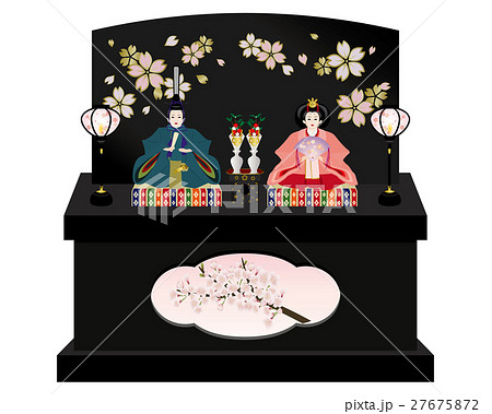 雛人形 収納飾り(黒) 雛人形 収納飾り(黒) 27675872