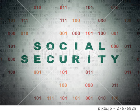 Security concept: Social Security on Digital Data Security concept: Social Security on Digital Data 27676928