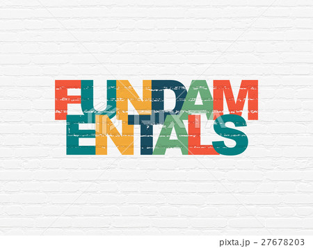 Science concept: Fundamentals on wall background 27678203