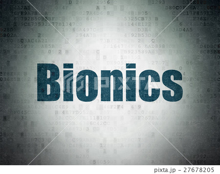 Science concept: Bionics on Digital Data Paper Science concept: Bionics on Digital Data Paper 27678205