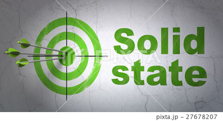 Science concept: target and Solid State on wall Science concept: target and Solid State on wall 27678207