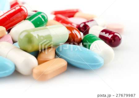 Multicolored Pills and Capsules 27679987
