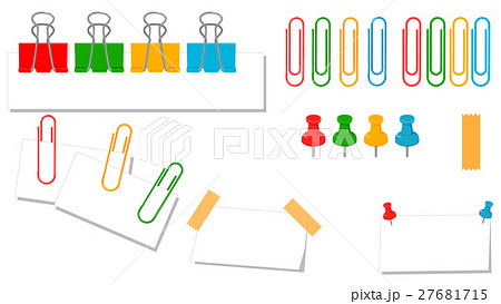 クリップ ピンのイラスト素材
