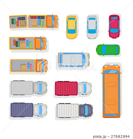 Transport. Automobile Parking on White Background 27682994