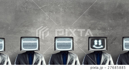 Man with TV instead of head Man with TV instead of head 27685885