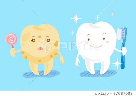 healthy teeth and tooth decay 27687005