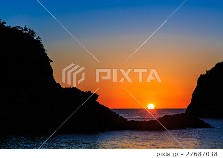 妙見浦の夕日 天草 妙見浦の夕日 天草 27687038