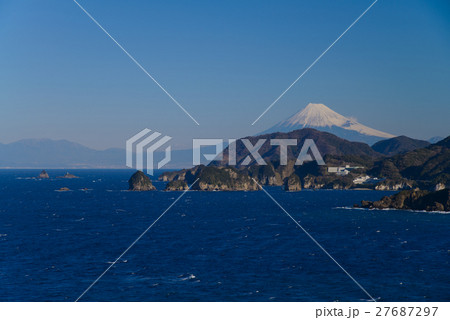 西伊豆から眺めた富士山 27687297