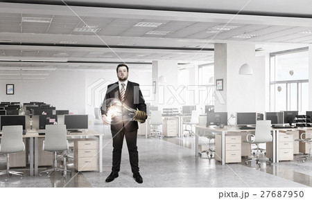 He is carrying out an idea He is carrying out an idea 27687950