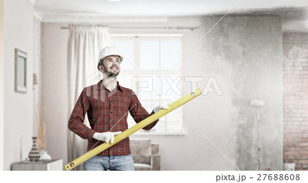 Builder man with level 27688608