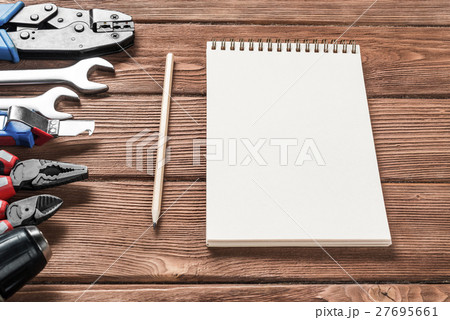 Instruments on wooden table Instruments on wooden table 27695661