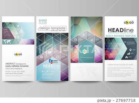 Flyers set, modern banners. Business templates 27697718