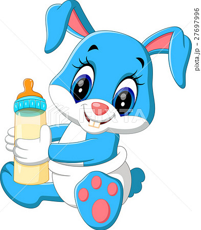 illustration of cute baby rabbit cartoon illustration of cute baby rabbit cartoon 27697996