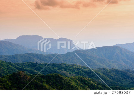 Sunset at Look Rock in Great Smoky Mountains Sunset at Look Rock in Great Smoky Mountains 27698037