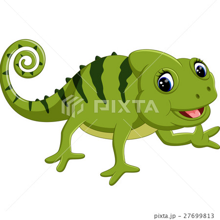 Cartoon cute Chameleon 27699813