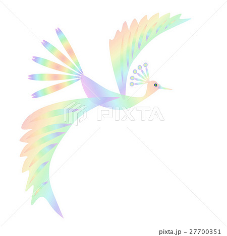 虹色の鳥 夢 希望のイメージイラストのイラスト素材 27700351 Pixta