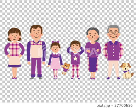 Three generations family - Stock Illustration [27700656] - PIXTA
