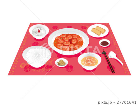 中華料理のイラスト素材