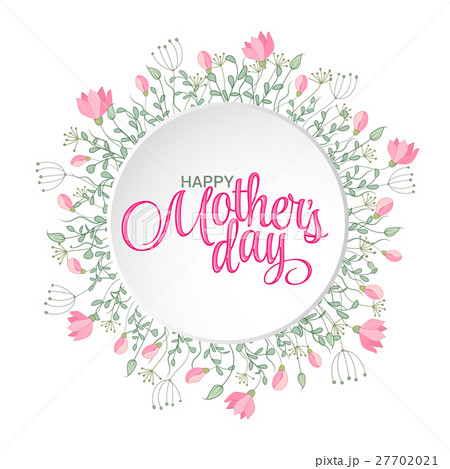 Happy mothers day card. Bright spring concept 27702021