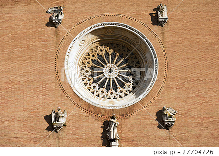 Detail of Basilica of San Francesco - Siena Italy Detail of Basilica of San Francesco - Siena Italy 27704726