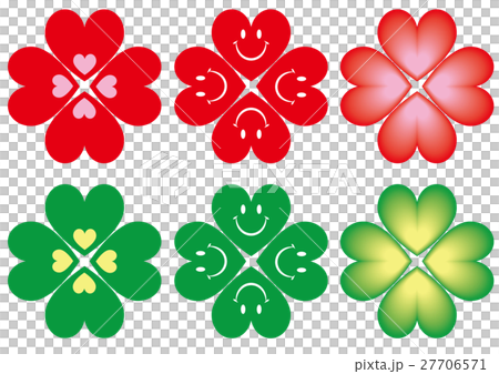 四つ葉のクローバー(ハート型) 四つ葉のクローバー(ハート型) 27706571
