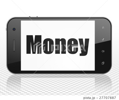 Business concept: Smartphone with Money on display Business concept: Smartphone with Money on display 27707887