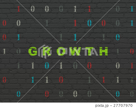 Business concept: Growth on wall background Business concept: Growth on wall background 27707970