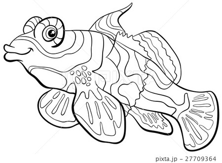 mandarin fish coloring page 27709364