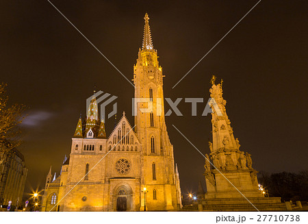 Fisherman's Bastion Hungary Budapest at night Fisherman's Bastion Hungary Budapest at night 27710738
