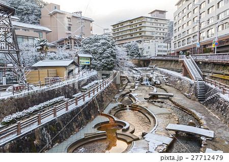 有馬温泉 温泉街 雪景色 有馬温泉 温泉街 雪景色 27712479