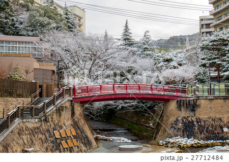 有馬温泉　ねね橋　雪景色 27712484